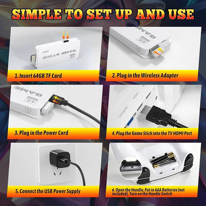 Step-by-step guide on setting up a wireless adapter with text 'Simple to set up and use'.