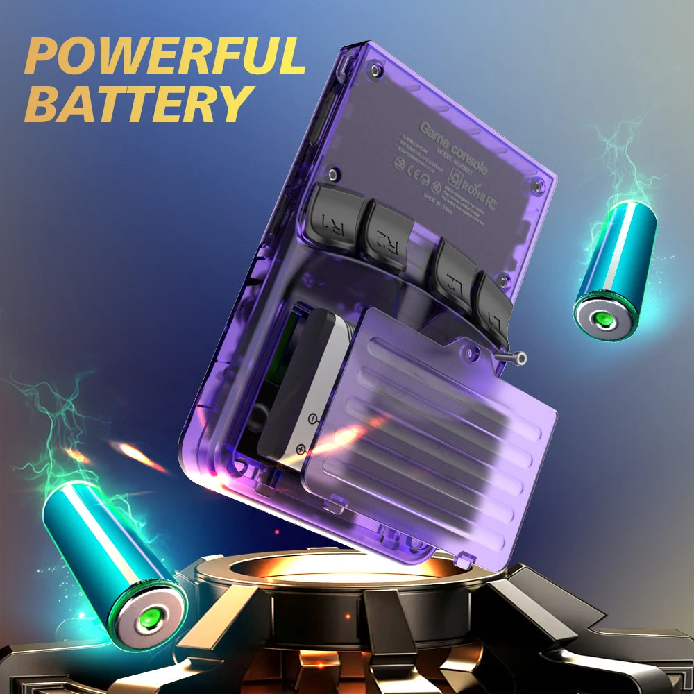 Transparent battery pack with glowing blue and green elements on a dark background